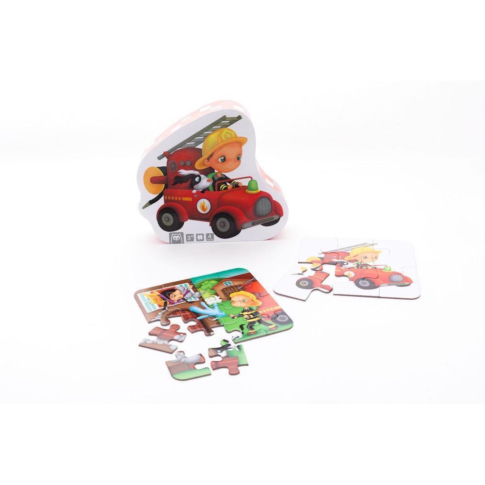 4 az 1-ben puzzle - A kis tűzoltó-Eureka KIDS-4-Játszma.ro - A maradandó élmények boltja