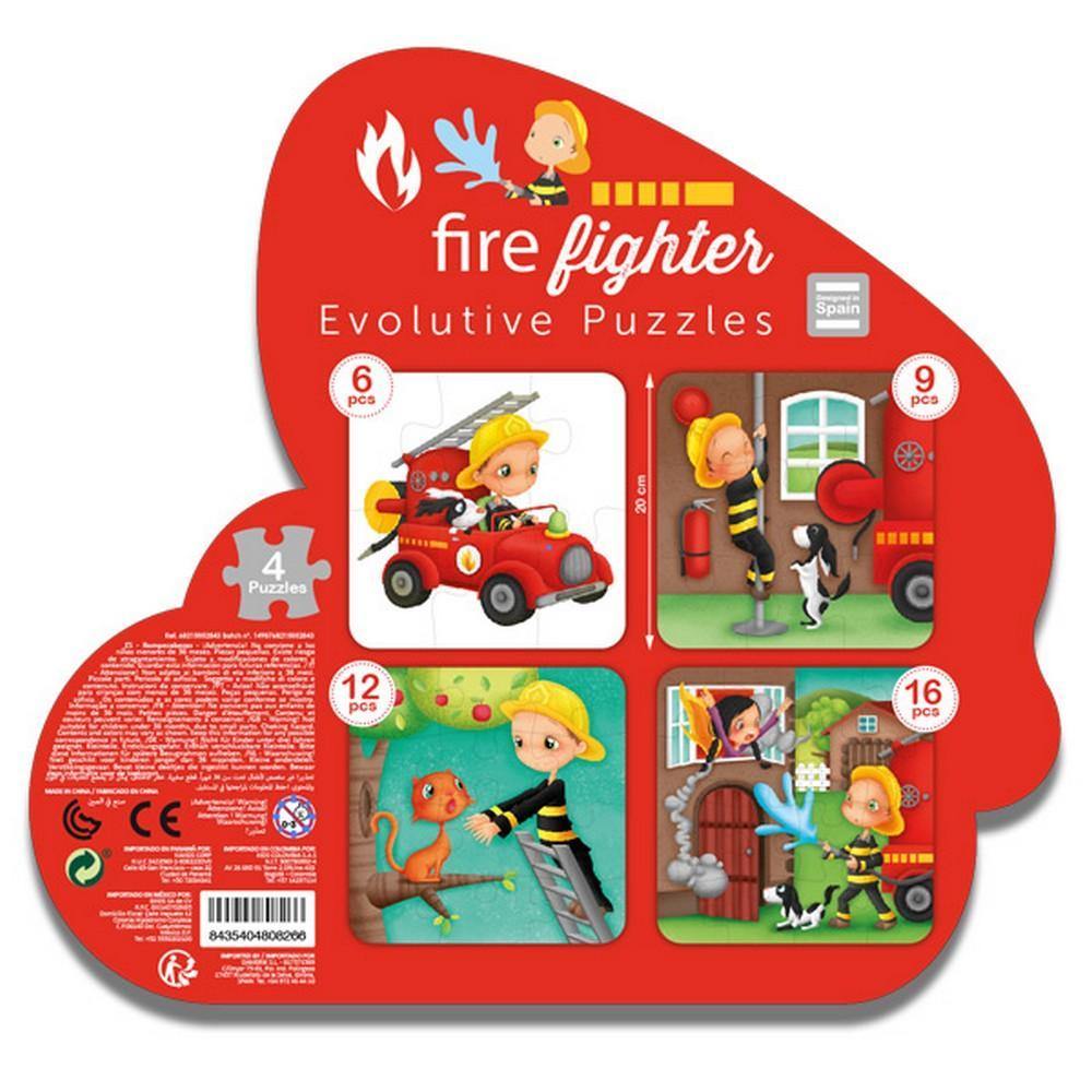 4 az 1-ben puzzle - A kis tűzoltó-Eureka KIDS-3-Játszma.ro - A maradandó élmények boltja