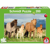 Puzzle Schmidt: Ló család, 200 darabos