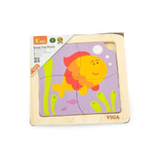 Fa puzzle 4 darabból Hal, Viga