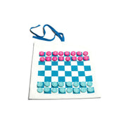 Utazó játékok: sakk, dáma, Tic Tac Toe, BS Toys angol nyelvű társasjáték