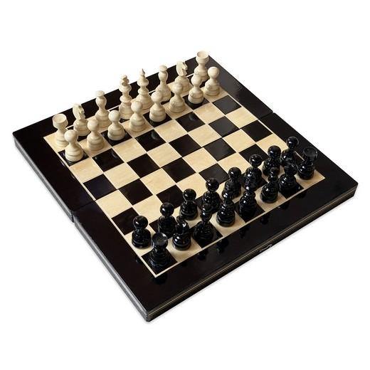 Sakk és táblé (fa - fehér és fekete - 39*39 cm) - Játszma.ro - A maradandó élmények boltja