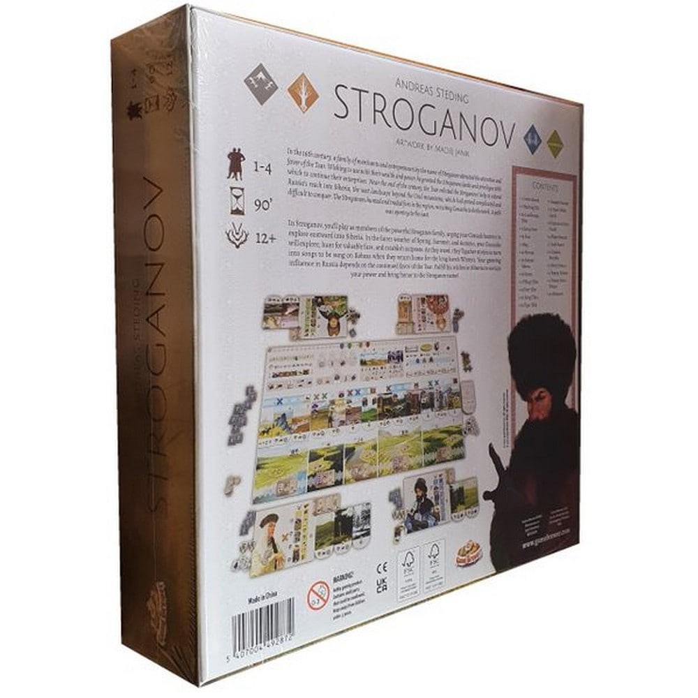 Stroganov angol nyelvű társasjáték