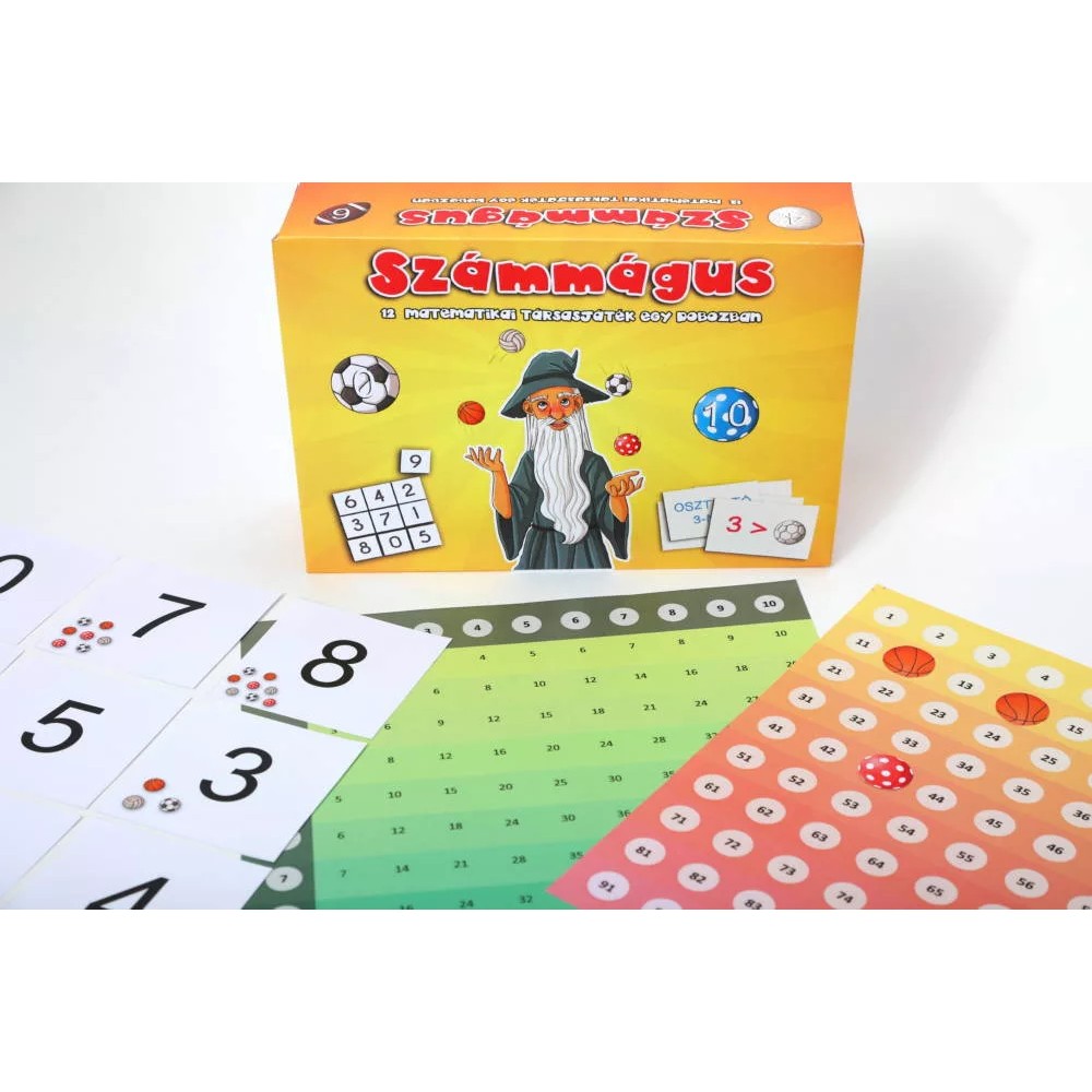 Számmágus -10 matematikai játék egy dobozban