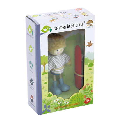 Edward és a gördeszka, prémium minőségű fából - állítható testrészekkel - Tender Leaf Toys-Tender Leaf Toys-1-Játszma.ro - A maradandó élmények boltja