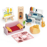 Mobilier pentru casă de păpuși, 27 piese din lemn, Tender Leaf Toys