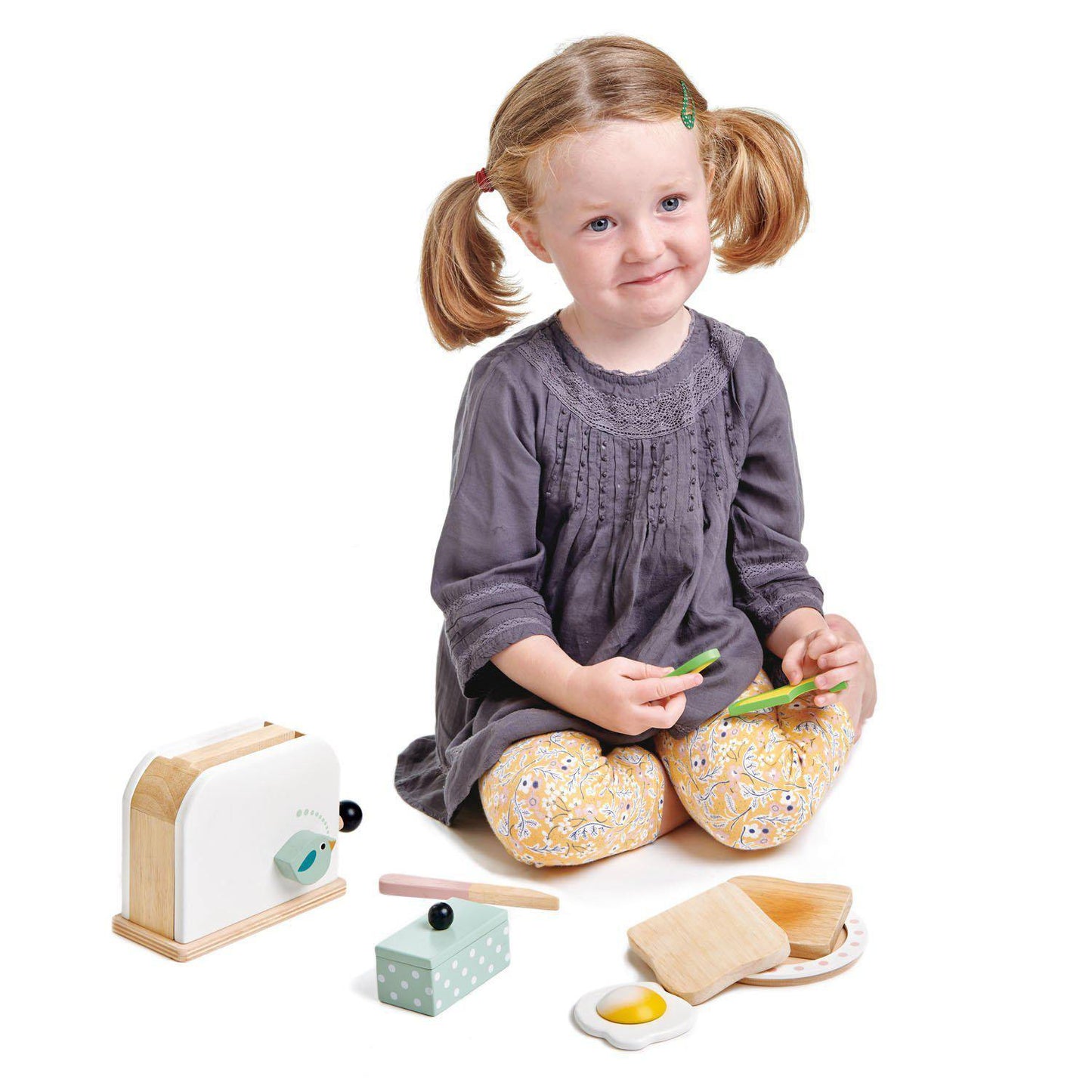 Kenyérpirító, prémium minőségű fából - Breakfast toaster - 10 darab, pirítós, tojás és kellékek - Tender Leaf Toys-Tender Leaf Toys-3-Játszma.ro - A maradandó élmények boltja