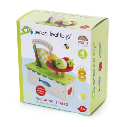 Mérleg, prémium minőségű fából - Weighing Scales - 4 darab - Tender Leaf Toys-Tender Leaf Toys-1-Játszma.ro - A maradandó élmények boltja