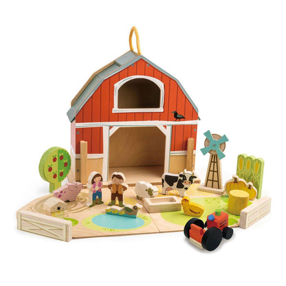 Kis hambár, prémium minőségű fából - Little Barn - 18 darab - Tender Leaf Toys-Tender Leaf Toys-2-Játszma.ro - A maradandó élmények boltja