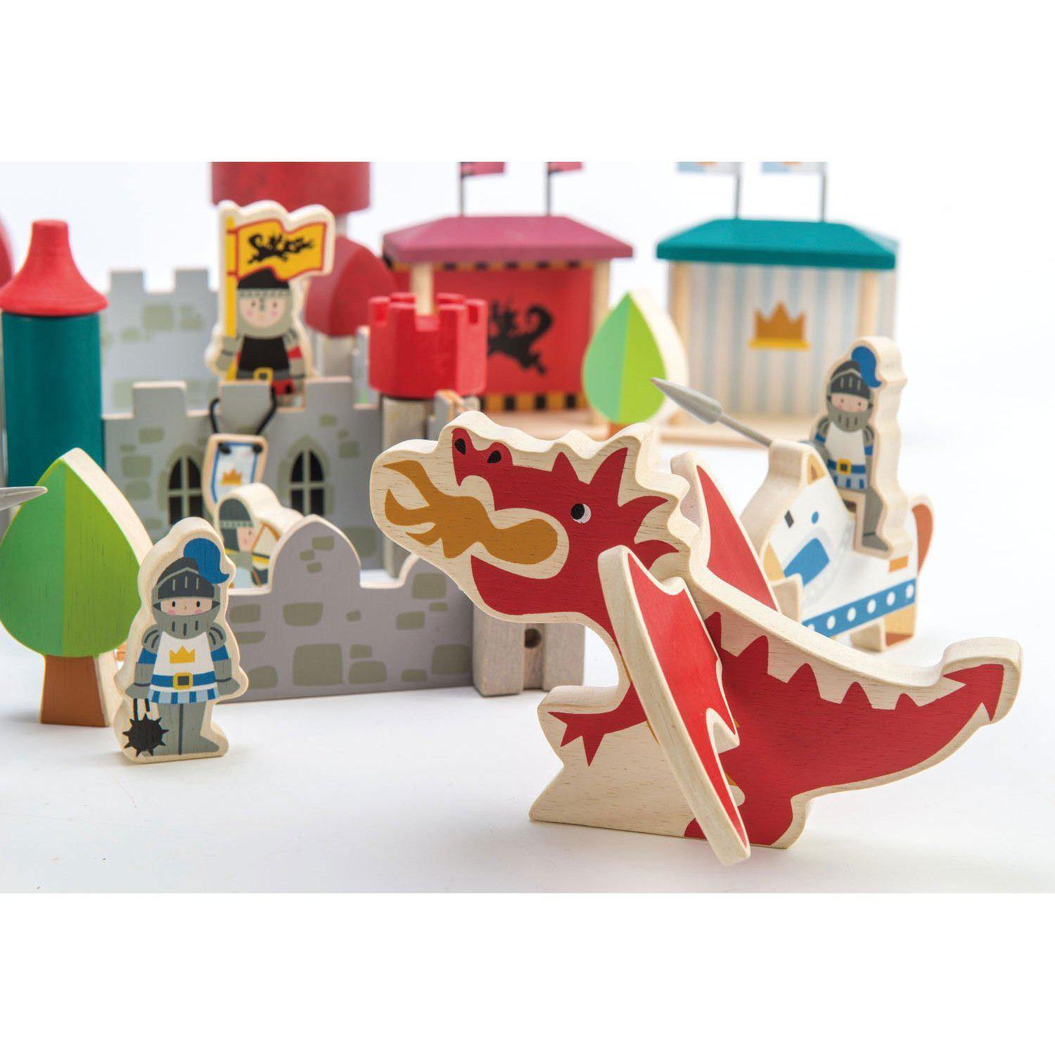 Királyi palota, din lemn premum - Royal Castle - 100 darab - Tender Leaf Toys-Tender Leaf Toys-2-Játszma.ro - A maradandó élmények boltja