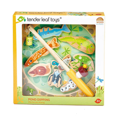 Mágneses halász, prémium minőségű fából - Pond Dipping - 10 darab - Tender Leaf Toys-Tender Leaf Toys-1-Játszma.ro - A maradandó élmények boltja