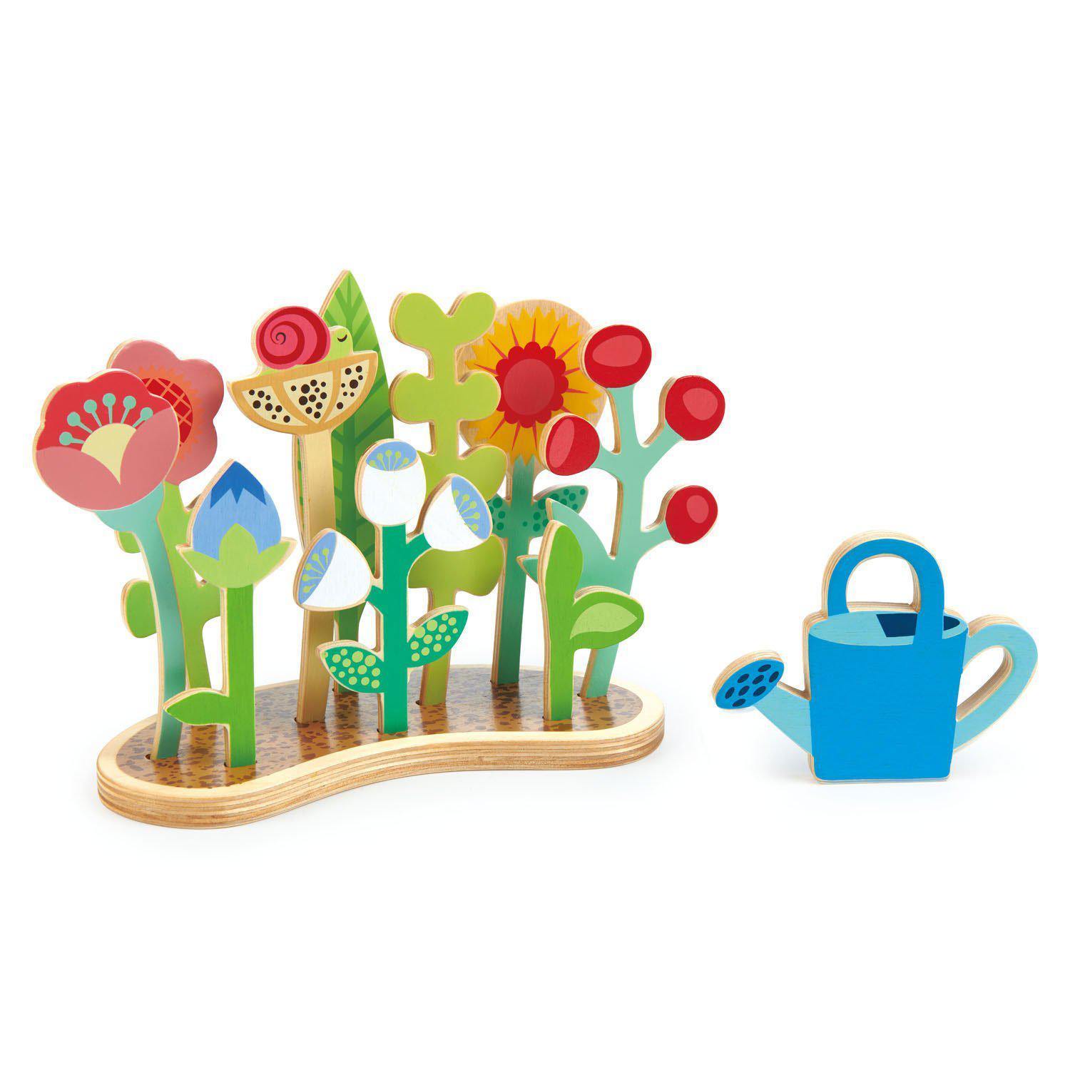 Virágágyás, prémium minőségű fából - Flower Bed - 12 darab - Tender Leaf Toys-Tender Leaf Toys-2-Játszma.ro - A maradandó élmények boltja