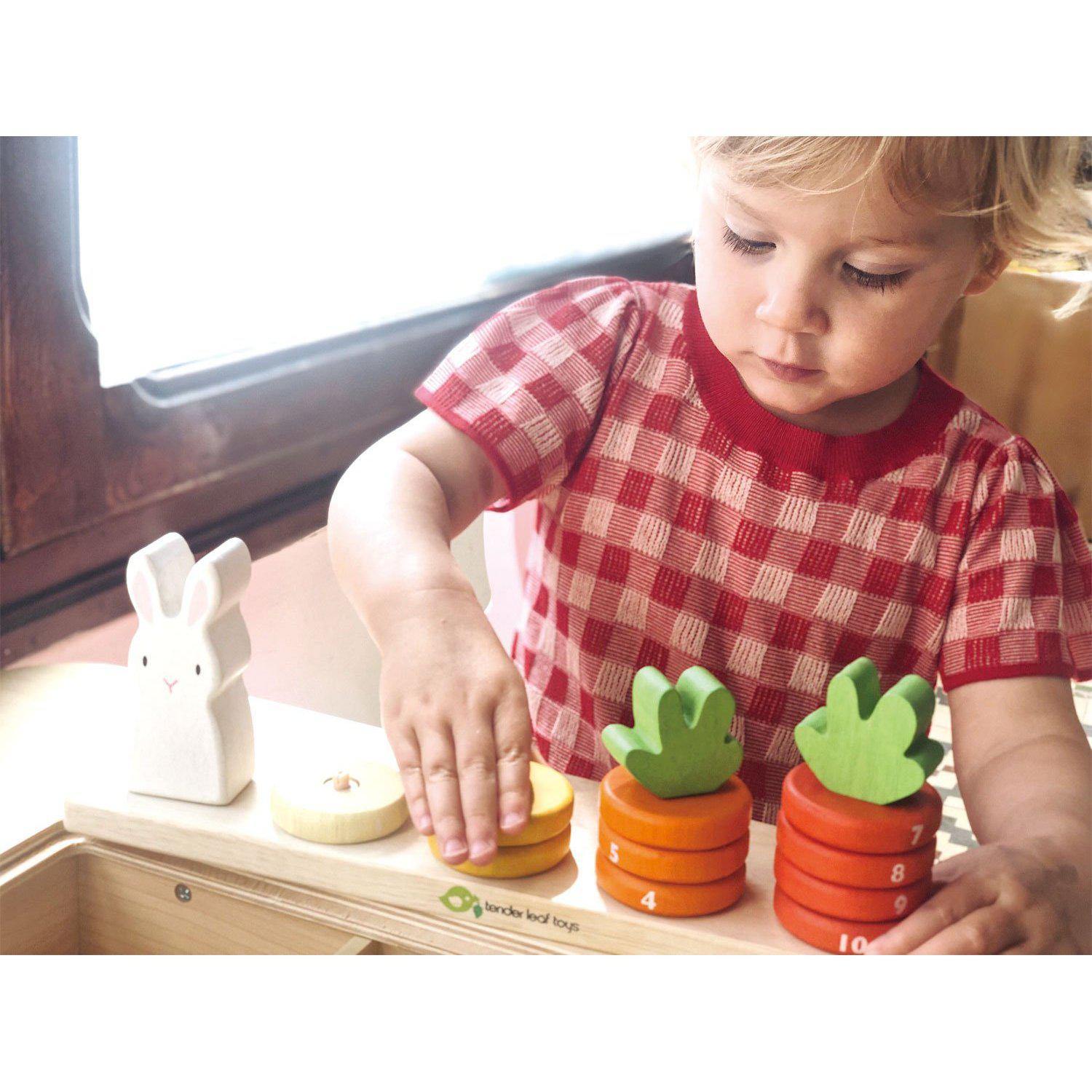 Murokszámoló, prémium minőségű fából - Counting Carrots - 16 darab - Tender Leaf Toys-Tender Leaf Toys-5-Játszma.ro - A maradandó élmények boltja