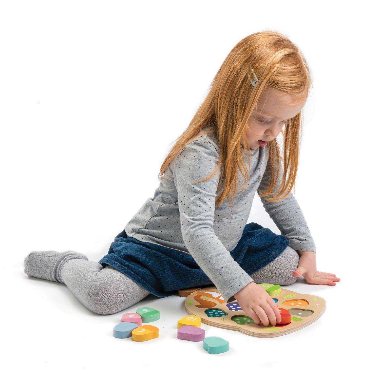 Oktató makkszámoló puzzle, prémium minőségű fából - How Many Acorns? - Tender Leaf Toys-Tender Leaf Toys-2-Játszma.ro - A maradandó élmények boltja
