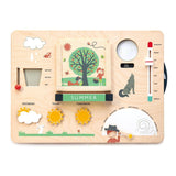 Meteorológiai állomás, 13 darabos oktató játék fából, Tender Leaf Toys