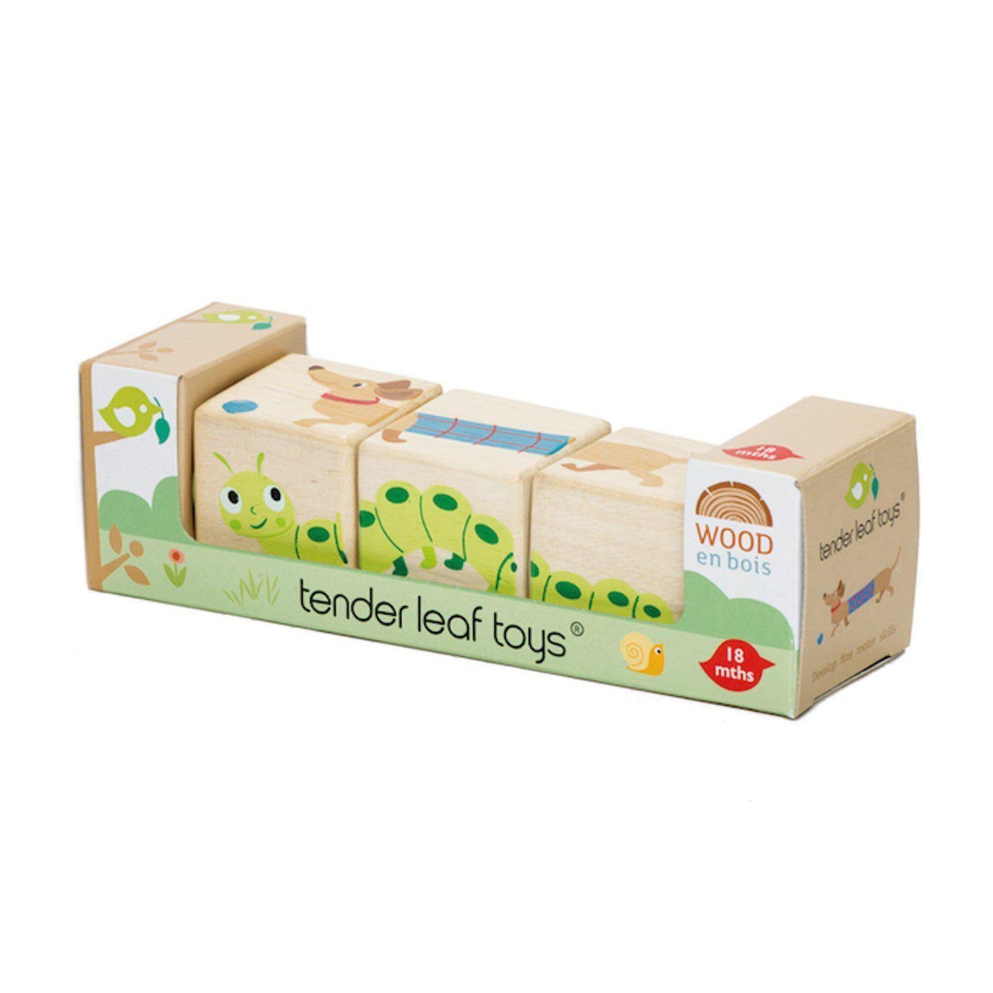 Forgó állatos kockák, prémium minőségű fából - Twisting Cubes - Tender Leaf Toys-Tender Leaf Toys-1-Játszma.ro - A maradandó élmények boltja