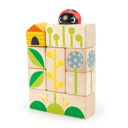 Felpakolható kerti illusztrációs kockák, prémium minőségű fából - Garden Blocks - 24 darab - Tender Leaf Toys-Tender Leaf Toys-3-Játszma.ro - A maradandó élmények boltja