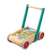 Járóka kockákkal, prémium minőségű fából - Baby Block Walker - 29 darab - Tender Leaf Toys-Tender Leaf Toys-3-Játszma.ro - A maradandó élmények boltja