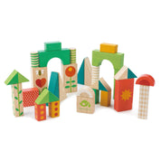 Járóka kockákkal, prémium minőségű fából - Baby Block Walker - 29 darab - Tender Leaf Toys-Tender Leaf Toys-4-Játszma.ro - A maradandó élmények boltja