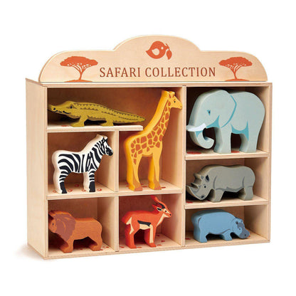 Szafari kollekció, prémium minőségű fából - Safari Collection - 8 darab - Tender Leaf Toys-Tender Leaf Toys-1-Játszma.ro - A maradandó élmények boltja