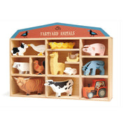 Háziállatok, din lemn premum - Farmyard set - 13 darab - Tender Leaf Toys-Tender Leaf Toys-2-Játszma.ro - A maradandó élmények boltja