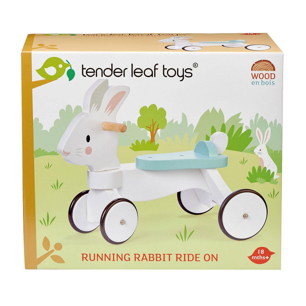 4 kerekű nyuszis járóka - Running Rabbit Ride on - Tender Leaf Toys