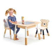Gyerekbútor - Asztal 2 székkel, prémium minőségű fából - Forest table and Chairs - Tender Leaf Toys-Tender Leaf Toys-2-Játszma.ro - A maradandó élmények boltja