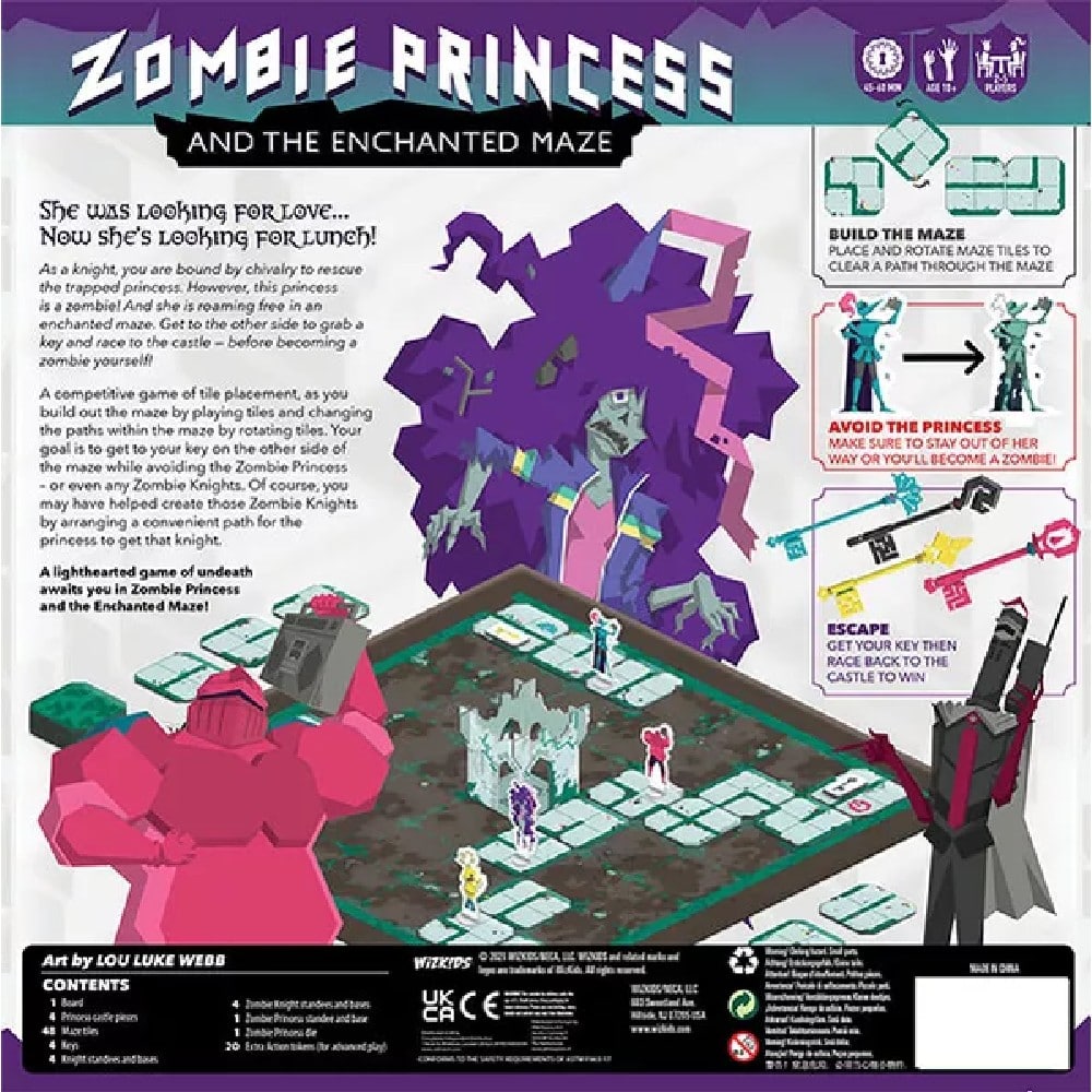 Zombie Princess and the Enchanted Maze -Angol nyelvű társasjáték
