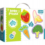 Puzzle 6 darabos Baby Classic Gyümölcsök és Zöldségek Trefl