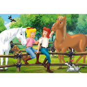 Schmidt puzzle: Bibi & Tina 2 x 100 darabos és 2 x 150 darabos készlet + Bónusz: fém láda