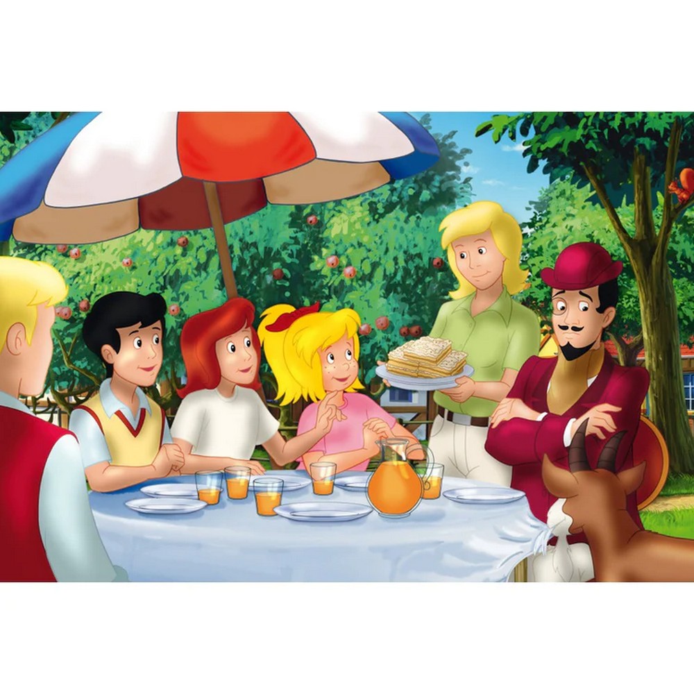 Schmidt puzzle: Bibi & Tina 2 x 100 darabos és 2 x 150 darabos készlet + Bónusz: fém láda