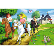 Schmidt puzzle: Bibi & Tina 2 x 100 darabos és 2 x 150 darabos készlet + Bónusz: fém láda