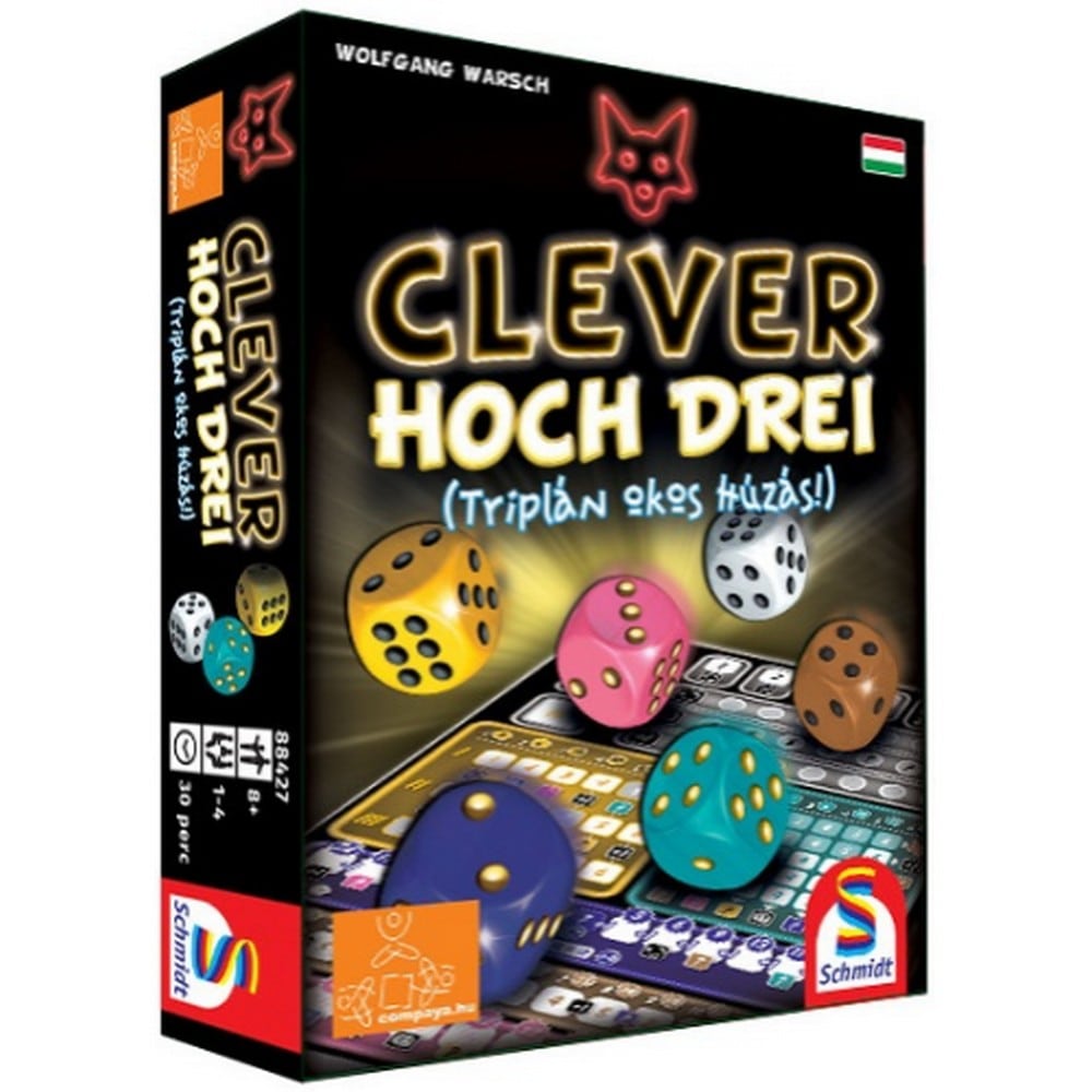 Clever hoch Drei - Triplán okos húzás társasjáték