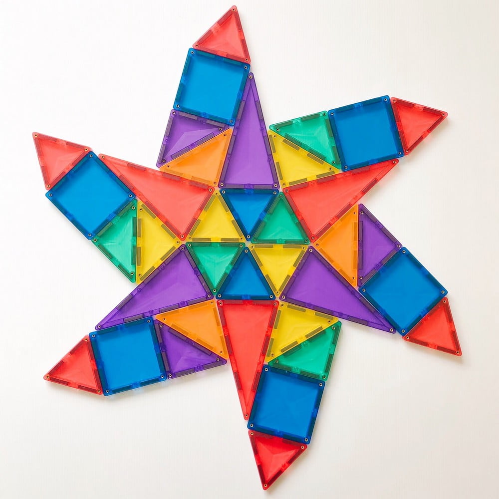 Connetix Magnetic Tiles, Starter Pack 62 darab