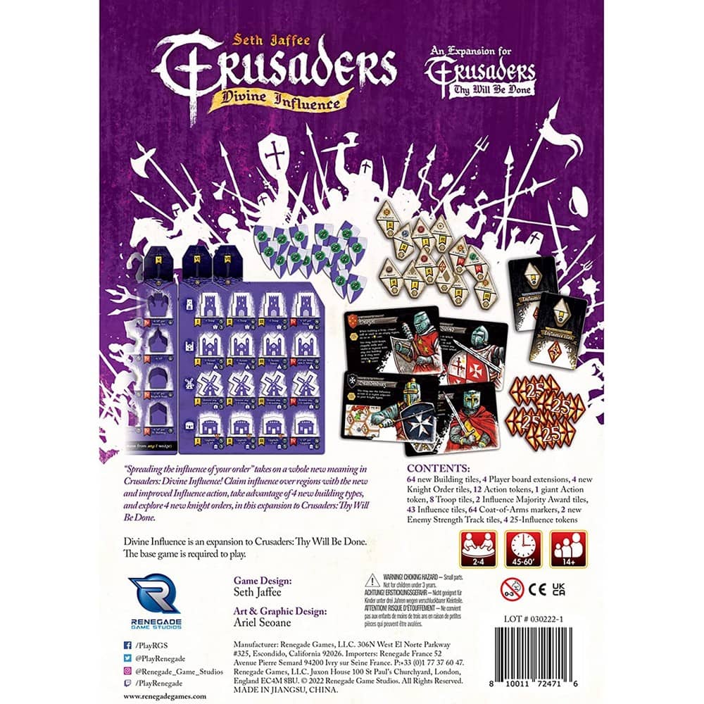 Crusaders: Divine Influence angol nyelvű kiegészítő