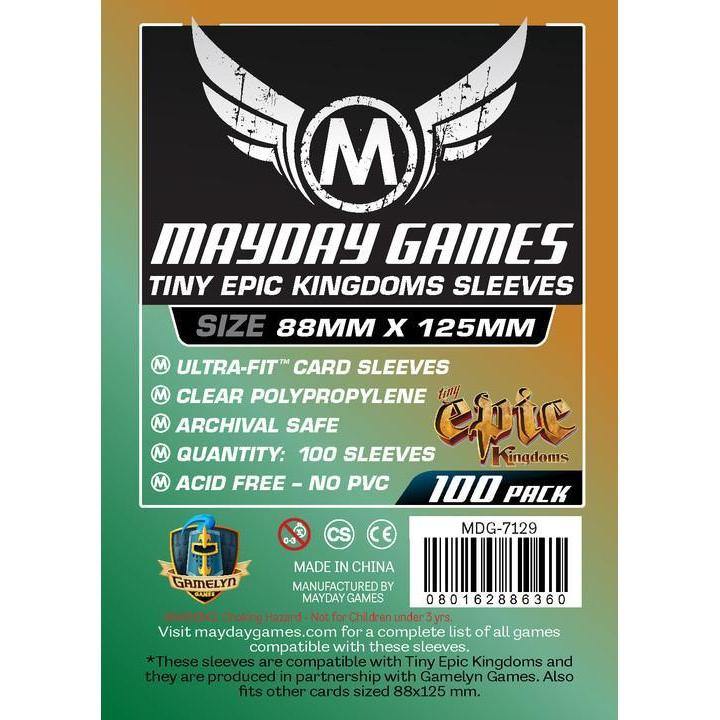 Mayday Custom Tiny Epic kártyavédő (100 db) 88mm x 125mm-Mayday-1-Játszma.ro - A maradandó élmények boltja
