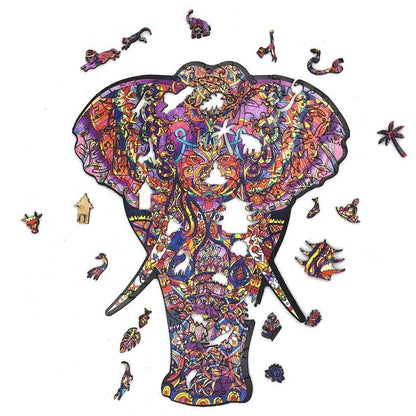 Hatalmas elefánt fa puzzle (Mighty Elephant) - kicsi - Játszma.ro - A maradandó élmények boltja