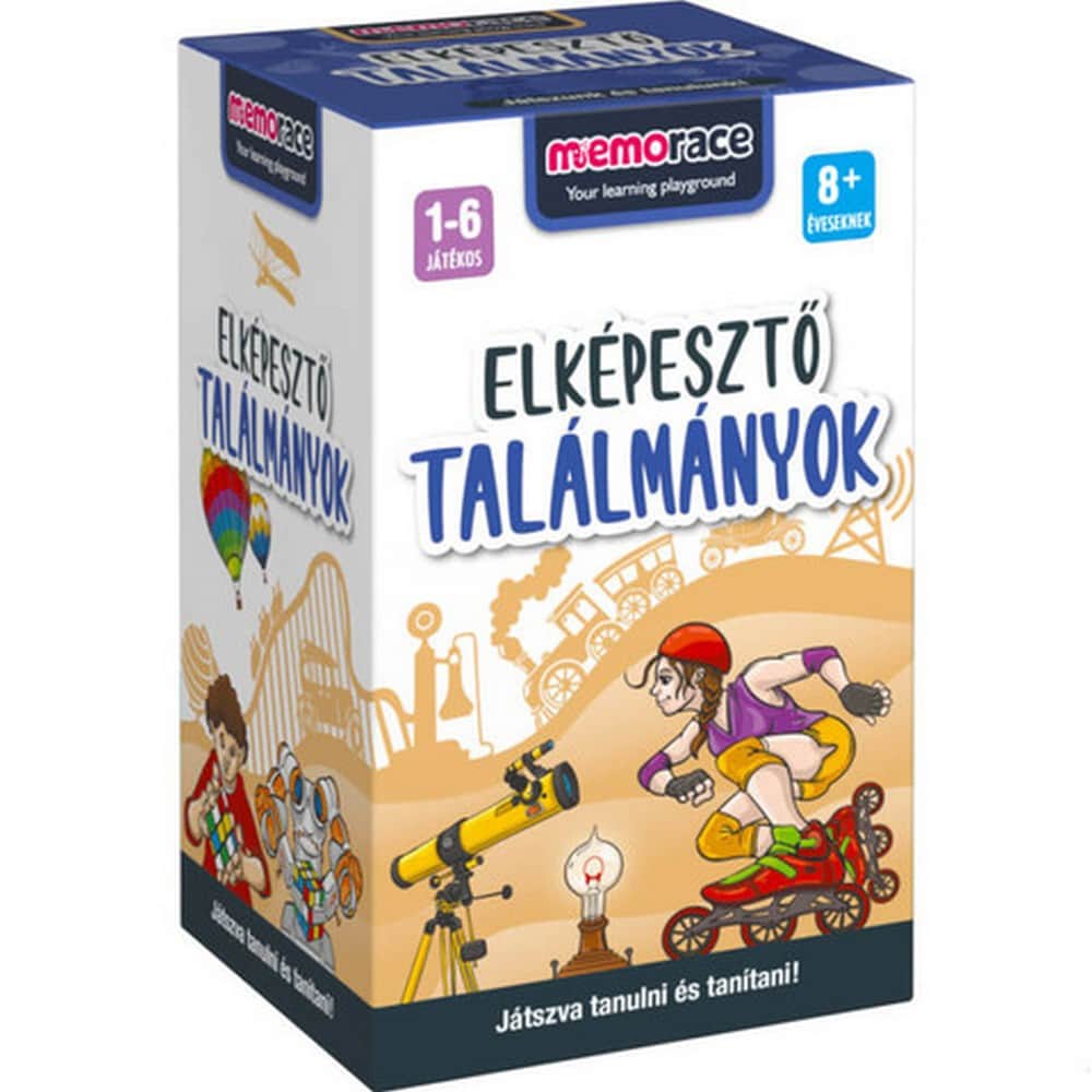 Memorace: Elképesztő találmányok, magyar nyelvű társasjáték