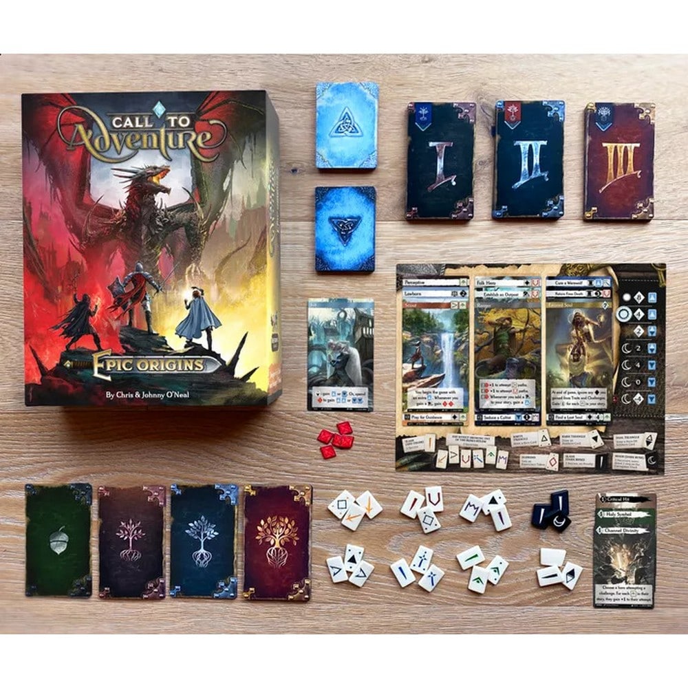 Call To Adventure: Epic Origins angol nyelvű társasjáték