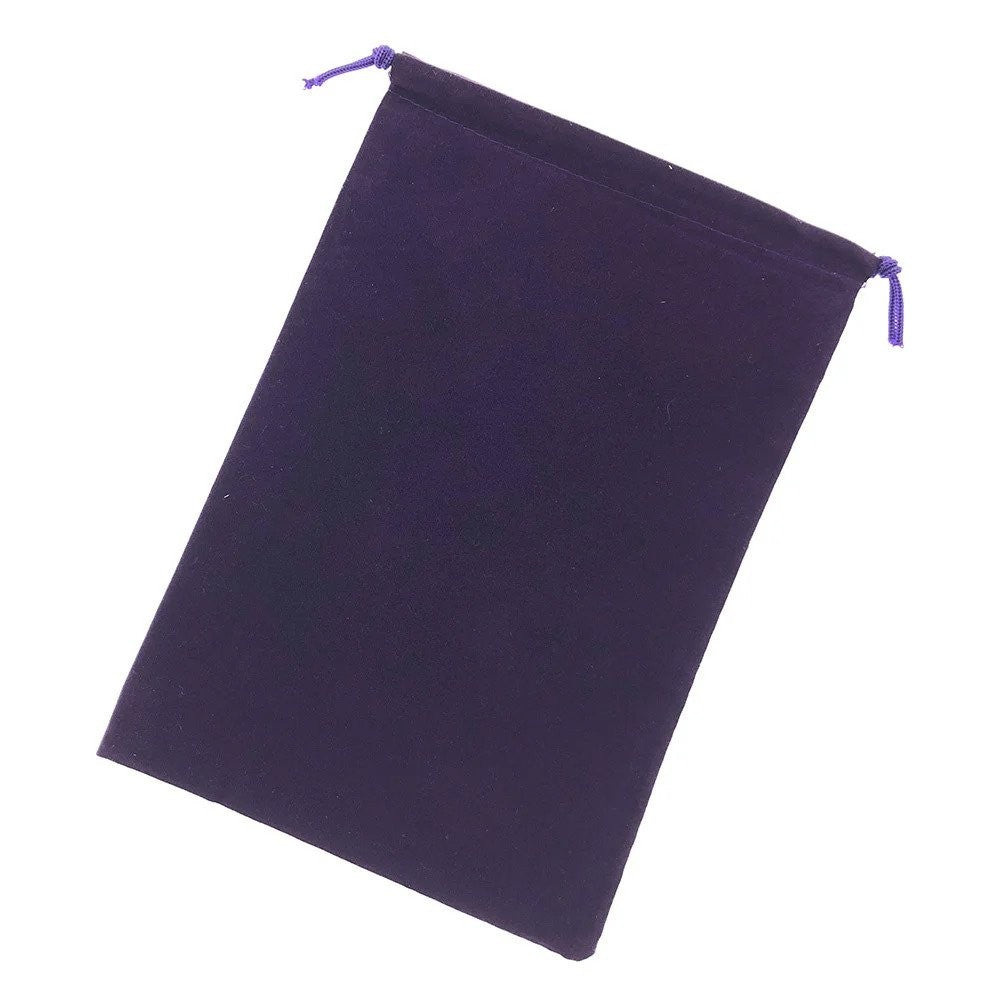 Suede Dice Bag Purple 10x15 cm
