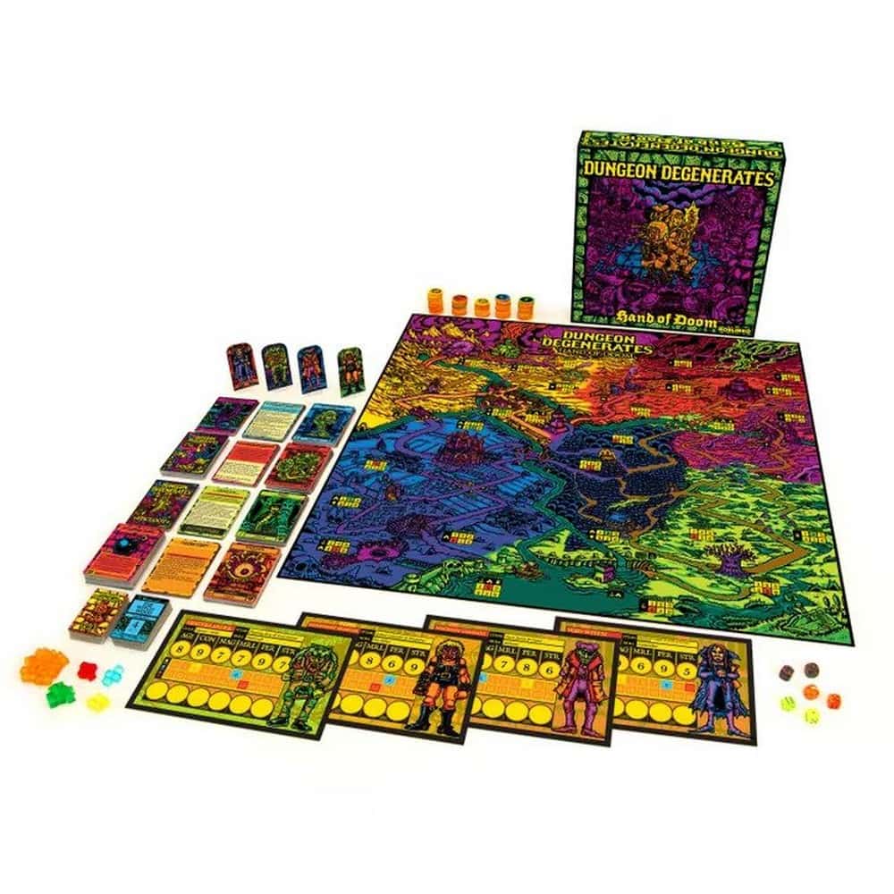 Dungeon Degenerates: Hand of Doom angol nyelvű társasjáték