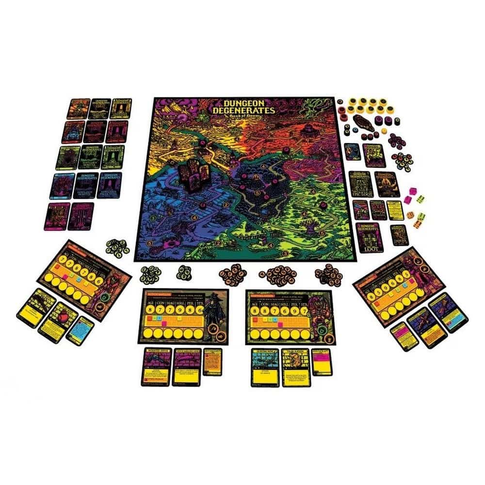 Dungeon Degenerates: Hand of Doom angol nyelvű társasjáték