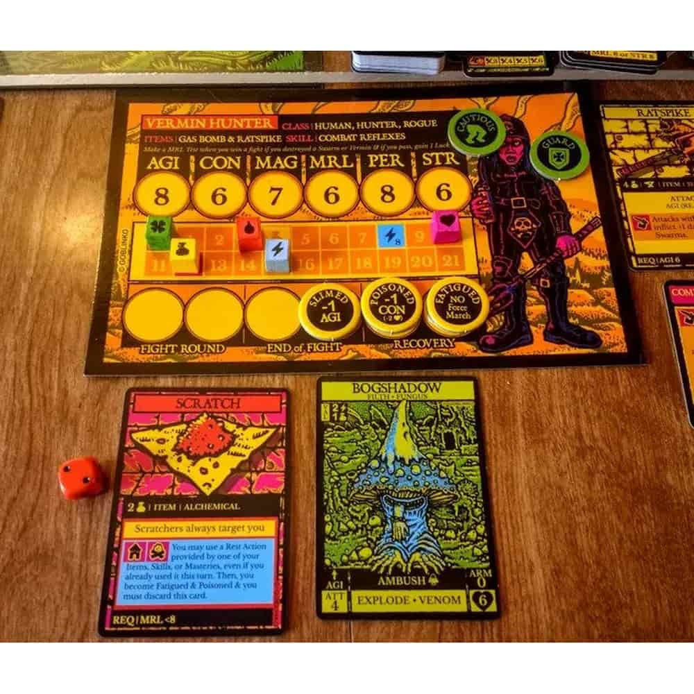 Dungeon Degenerates: Hand of Doom angol nyelvű társasjáték