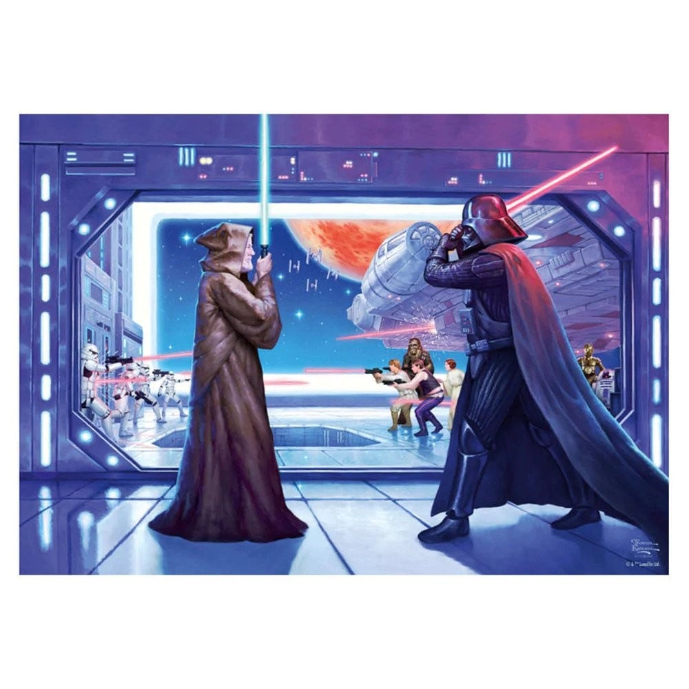 1000 darabos puzzle, Thomas Kinkade Star Wars - Obi Wan's Final Battle
