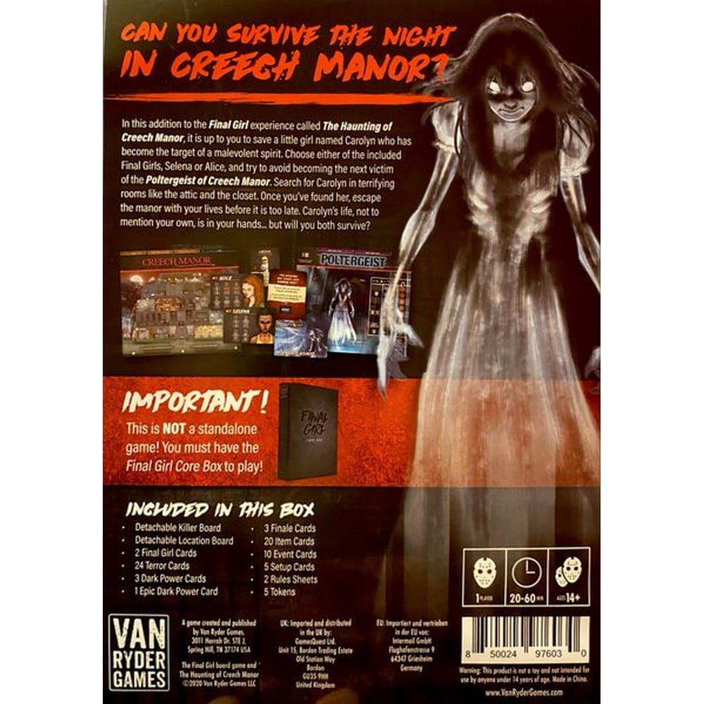 Final Girl: The Haunting of Creech Manor Kiegészítő angol nyelvű kiegészítő