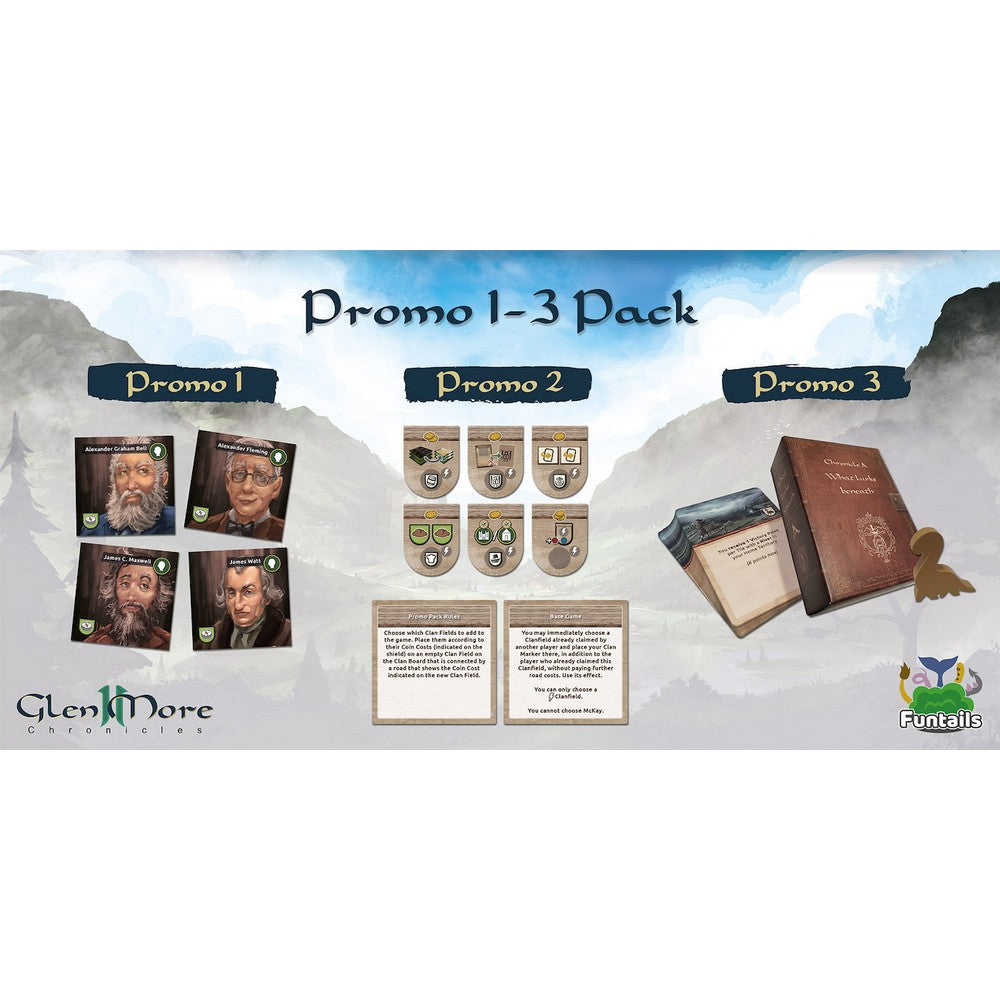 Glen More II: Promo Pack 1-3 all in one angol nyelvű kiegészítő