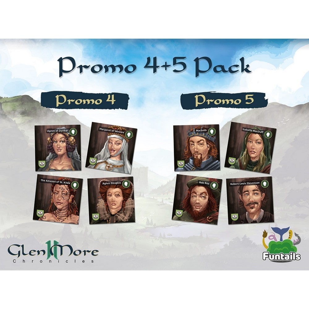 Glen More II: Promo Pack – Promos 4+5 -Angol nyelvű kiegészítő