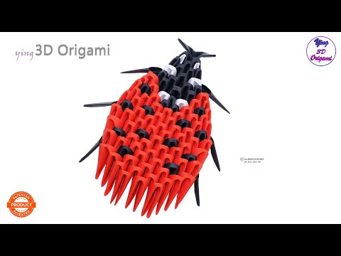 Creagami - 3D origami készlet, Katica