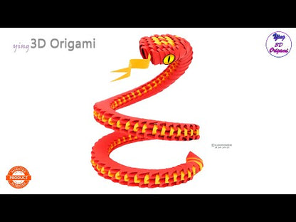 Creagami - 3D origami készlet, Kígyó
