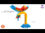 Creagami - 3D origami készlet, Papagáj